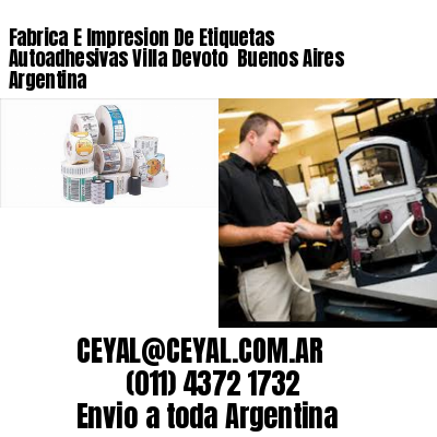 Fabrica E Impresion De Etiquetas Autoadhesivas Villa Devoto  Buenos Aires Argentina