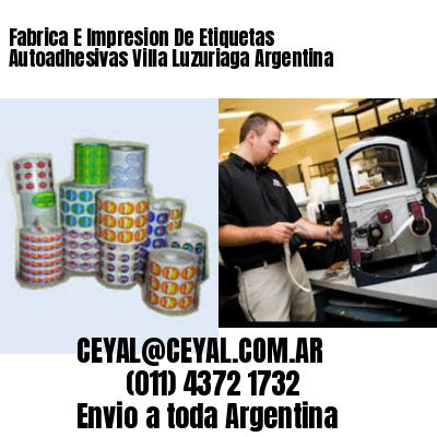 Fabrica E Impresion De Etiquetas Autoadhesivas Villa Luzuriaga Argentina