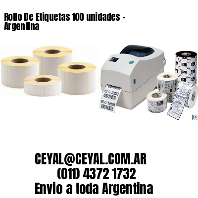 Rollo De Etiquetas 100 unidades – Argentina