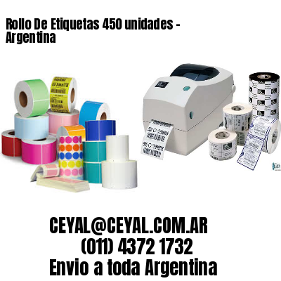 Rollo De Etiquetas 450 unidades – Argentina