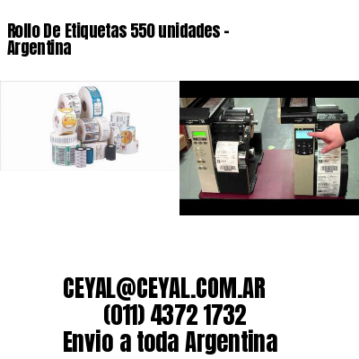 Rollo De Etiquetas 550 unidades – Argentina