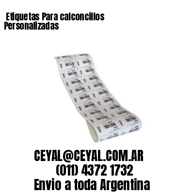 Etiquetas Para calconcillos  Personalizadas