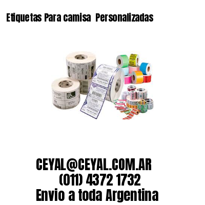 Etiquetas Para camisa  Personalizadas