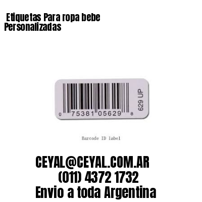 Etiquetas Para ropa bebe  Personalizadas
