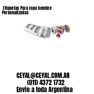 Etiquetas Para ropa hombre  Personalizadas