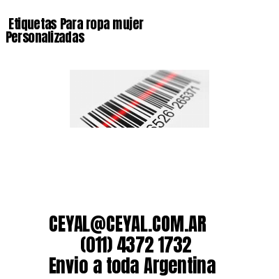 Etiquetas Para ropa mujer  Personalizadas