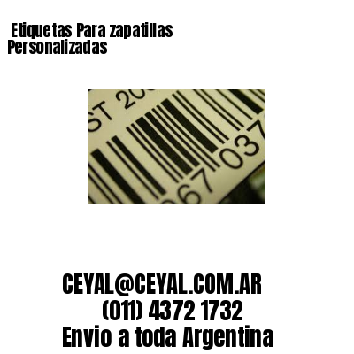 Etiquetas Para zapatillas  Personalizadas