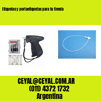 Etiquetas y portaetiquetas para tu tienda