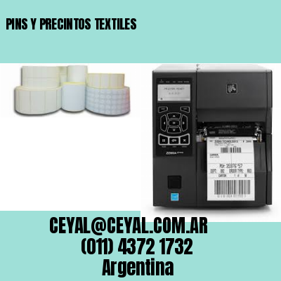 PINS Y PRECINTOS TEXTILES