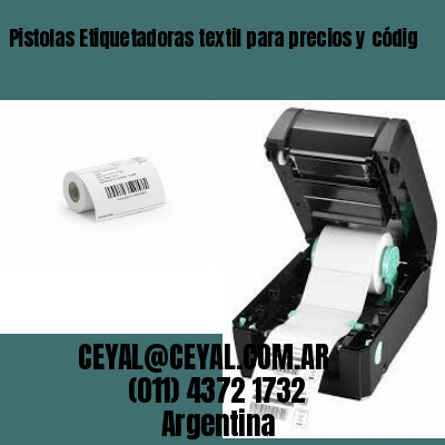 Pistolas Etiquetadoras textil para precios y códig