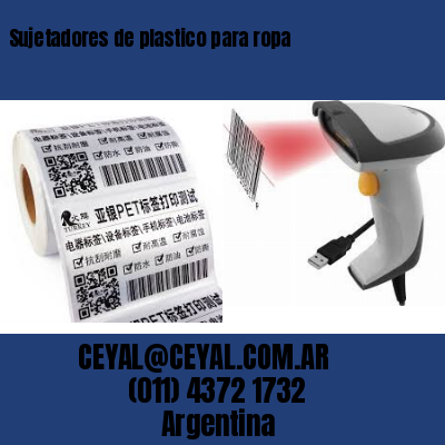 Sujetadores de plastico para ropa