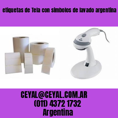 etiquetas de Tela con simbolos de lavado argentina