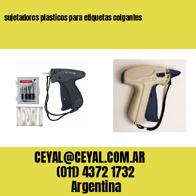 sujetadores plasticos para etiquetas colgantes