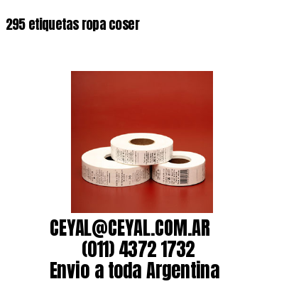 295 etiquetas ropa coser
