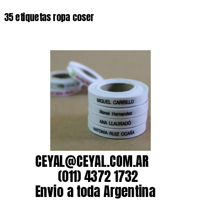 35 etiquetas ropa coser