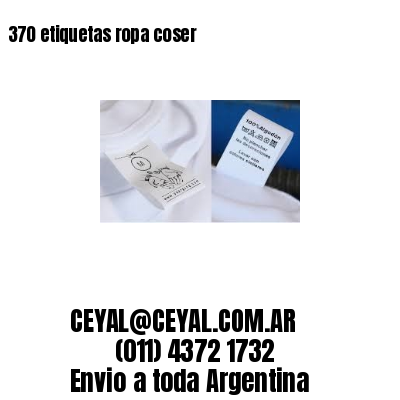 370 etiquetas ropa coser