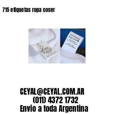 715 etiquetas ropa coser