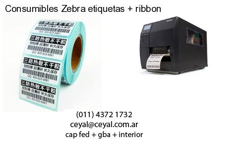 Consumibles Zebra etiquetas   ribbon