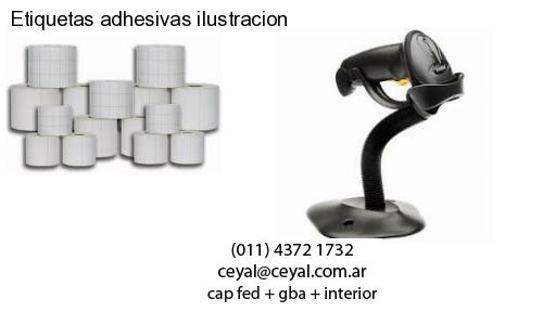 Etiquetas adhesivas ilustracion