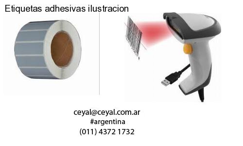 Etiquetas adhesivas ilustracion