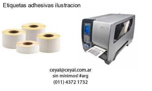 Etiquetas adhesivas ilustracion