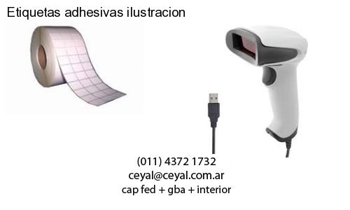 Etiquetas adhesivas ilustracion