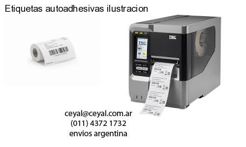 Etiquetas autoadhesivas ilustracion