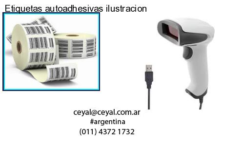 Etiquetas autoadhesivas ilustracion