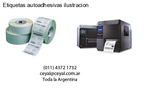 Etiquetas autoadhesivas ilustracion