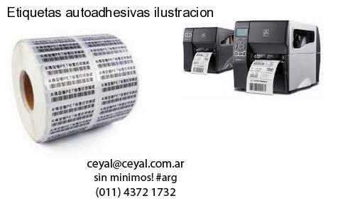 Etiquetas autoadhesivas ilustracion