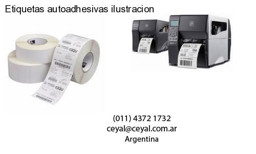 Etiquetas autoadhesivas ilustracion