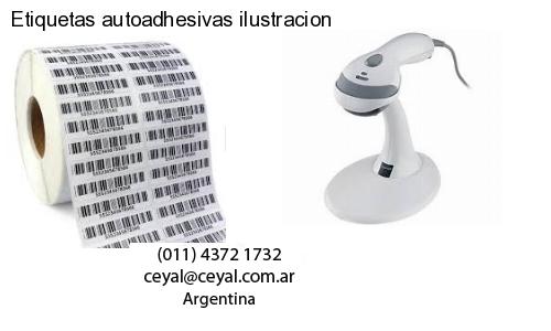 Etiquetas autoadhesivas ilustracion