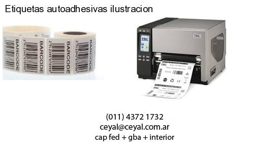 Etiquetas autoadhesivas ilustracion
