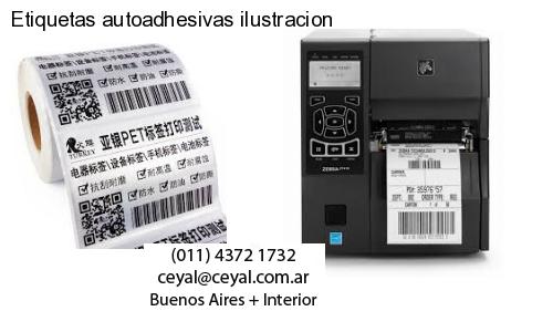 Etiquetas autoadhesivas ilustracion