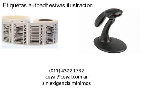 Etiquetas autoadhesivas ilustracion