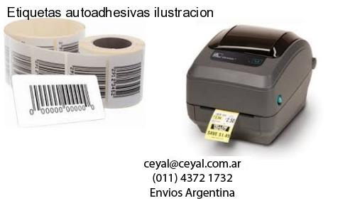 Etiquetas autoadhesivas ilustracion