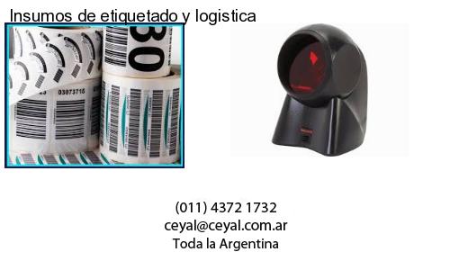 Insumos de etiquetado y logistica