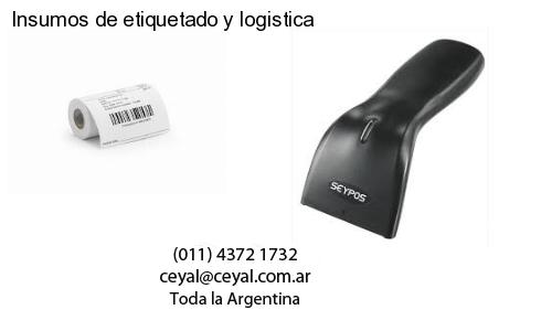 Insumos de etiquetado y logistica