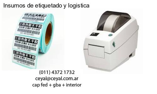 Insumos de etiquetado y logistica