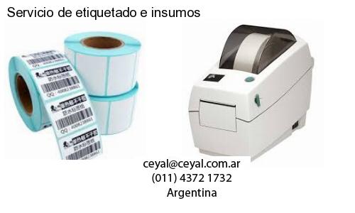 Servicio de etiquetado e insumos