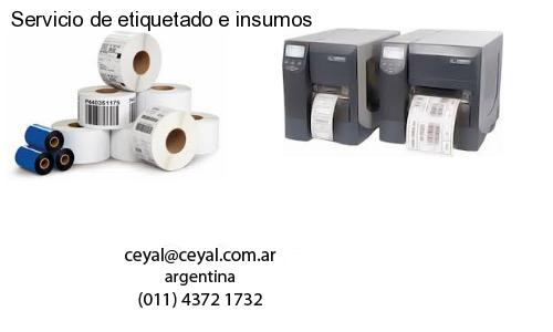 Servicio de etiquetado e insumos
