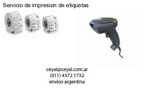 Servicio de impresion de etiquetas