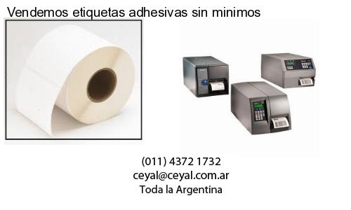 Vendemos etiquetas adhesivas sin minimos