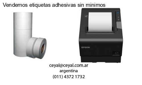 Vendemos etiquetas adhesivas sin minimos