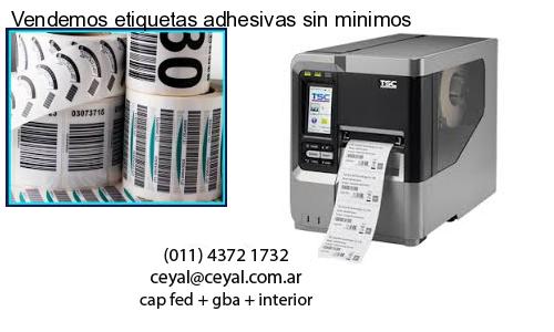 Vendemos etiquetas adhesivas sin minimos