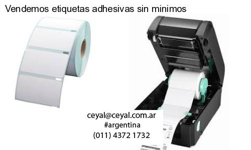 Vendemos etiquetas adhesivas sin minimos