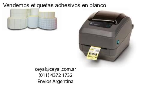 Vendemos etiquetas adhesivos en blanco