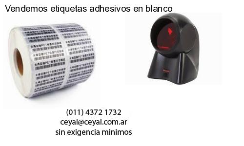 Vendemos etiquetas adhesivos en blanco