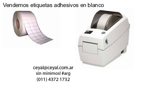Vendemos etiquetas adhesivos en blanco