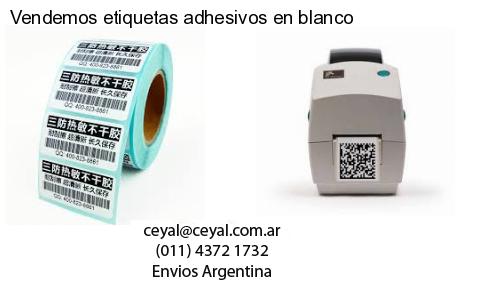 Vendemos etiquetas adhesivos en blanco